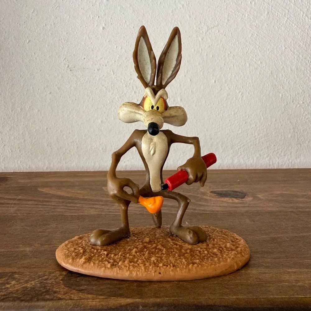 Vintage‎ 1998 Applause Warner Bros Wile E Coyote Figure Cake Topper Looney Tunes